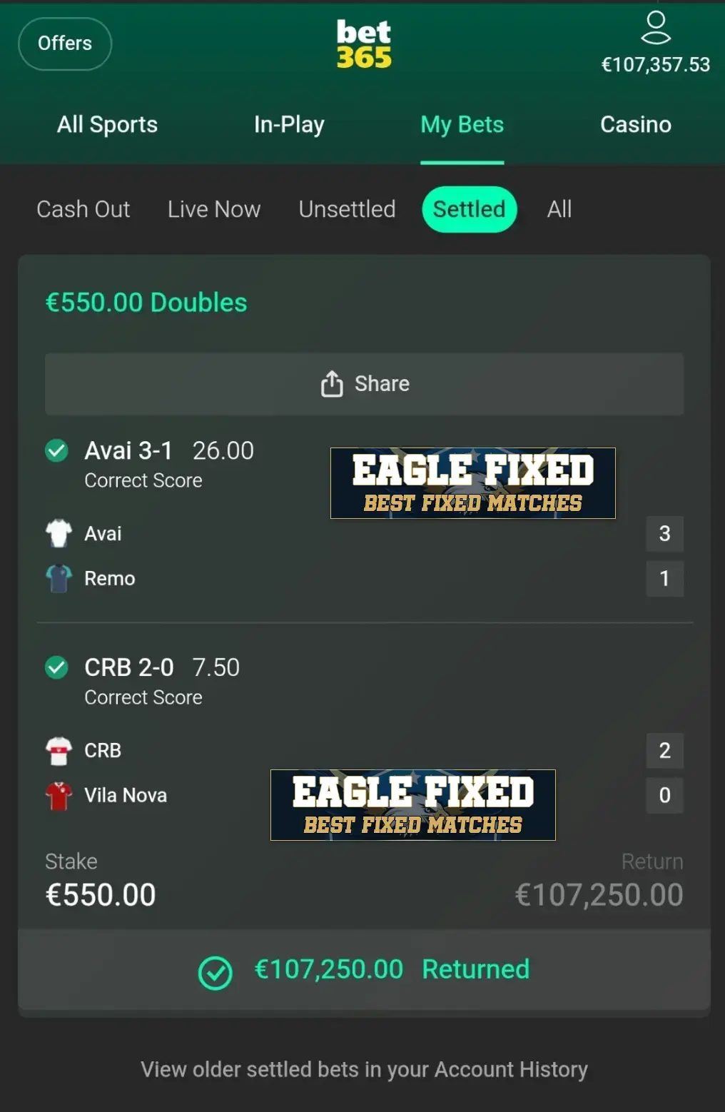 Correct Fixed Matches Correct Fixed Matches