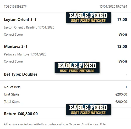 Correct Fixed Matches Archive Correct Fixed Matches Archive
